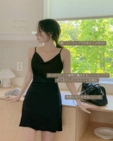【MADE】Satin mini dress