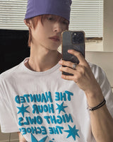 ハウンド スター レタリング オーバー ショートスリーブ Tシャツ