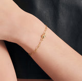 Link Chunky 925 Silver Chain Bracelet B045-02H