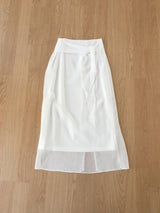Masion tie maxi skirt
