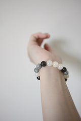 Bubble Tea Crystal Stone Bracelet handmade