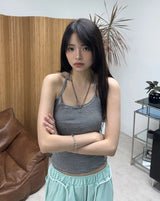 Para stripe halter sleeveless