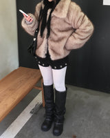 Stud winter shorts