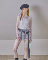 glitter sheer unbalance layered op