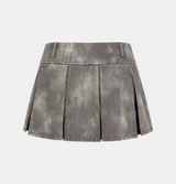 Miley Washed Cargo Pleats Skirt