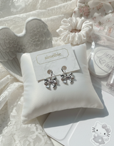 Adorable Ribbon Huggies Piercing - Silver