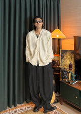 V-neck knit cardigan 4COLOR