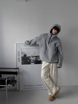 [Premium] 3タップシャーリングアノラックフーディ