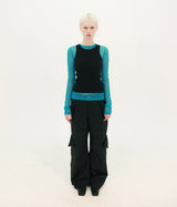 LOCK BUTTON POCKET PANTS (BLACK)