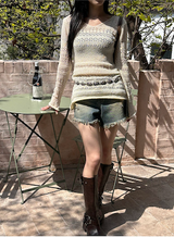[S/S] Punching knit one piece