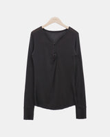 Kabe Hook Long-Sleeve Knit Top