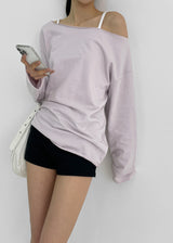 [MADE] Tanda Overfit Boat Neck Long Sleeve Tee