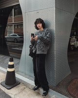 Referred Wool Round Cardigan