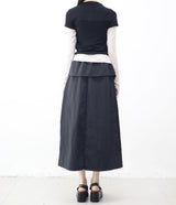 Kendall color block short-sleeved layered t-shirt