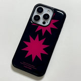 [MADE] black spark epoxy bumper case - hot pink