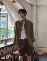 フレッシュリネン長袖シャツ