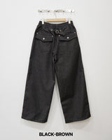 Dobby Stripe Denim Pants
