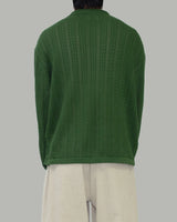Cass see-through knit zip-up