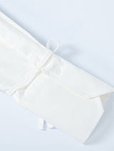 Poplin Crop Shirt(White)