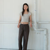 Bolero Crop Tee beige