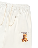 25FW ACベアベーシックロゴズリーパンツ クリーム