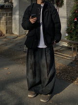 Oil Washed Vintage Wide Pants