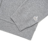 WORDING APPLIQUE HOODIE ZIP UP [MELANGE GRAY]
