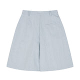 コットンウォッシングハーフパンツ　ブルー