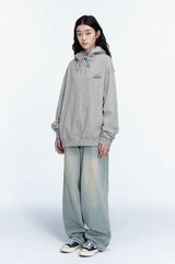 26FW★ Hanging Cats Embroidered Hoodie