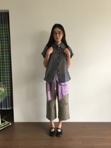 Dolman check shirt (4color)