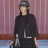 logo button cap black