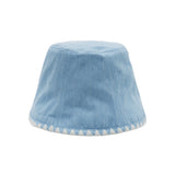 トライアングル ステッチバケットハット(Light Blue Denim)
