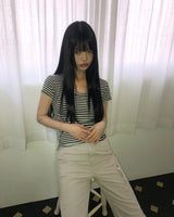 ピーポーストライプ半袖Tシャツ