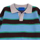 STRIPED COLLAR KNIT SWEATER (UNISEX)_SYF6SW01SB