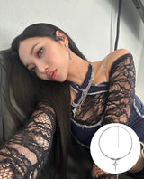 ムーンストーンボールドチェーンユニークネックレス