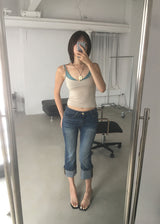 LAYER CROP SLEEVELESS (3color)
