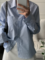 Prussy Classic Striped Cotton Shirt / 2 colors