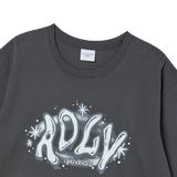 25SS ADLV ユニバースロゴショートスリーブTシャツ チャコール