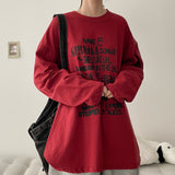 リト レタリング ロングスリーブ Tシャツ (4 colors) H&L