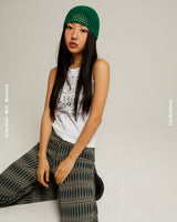 Crochet Net Beanie (green)