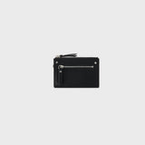レザー2ポケットフラットバッグセット (Black)