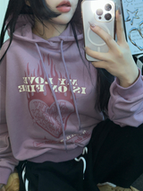 ラビンインファイア フーディーTシャツ🖤🩷2カラー