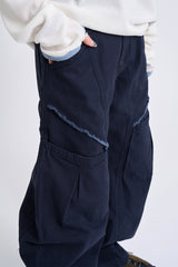 Curve pocket ham strap pants