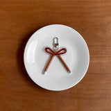 tied ribbone keyring - 3colors