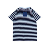 STANDARD Indigo Stripe SHORT-SLEEVE T-SHIRT (UNISEX)_SYS7TS11NV