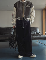 Embler Velvet Track Wide Pants