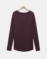 ドウェン ストライプ ロングスリーブ Tシャツ