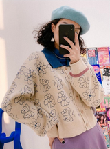 Retro loose knitted sweater