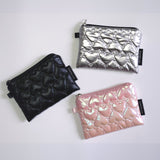 Mini Zipper Pouch_Heart Silver