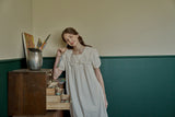 ULLALA PAJAMA Bella Short-sleeve One-piece Cream[24149WOSXN]